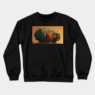 Futuristic Building Crewneck Sweatshirt